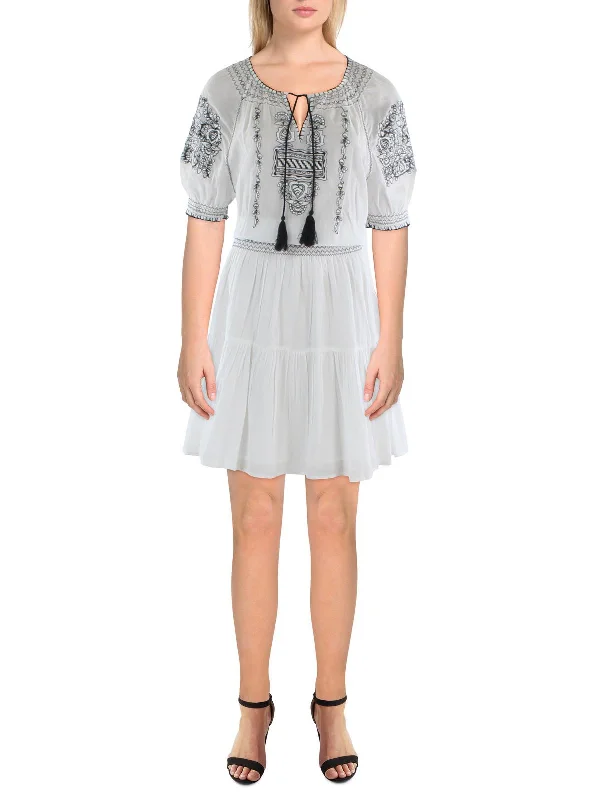 Weekend Sale Womens Cotton Short Fit & Flare Dress