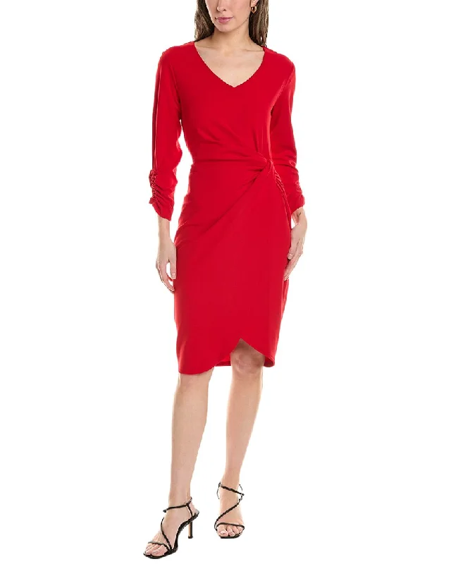 Casual Women's Clothing Online Tahari ASL Twisted Front Sheath Dress