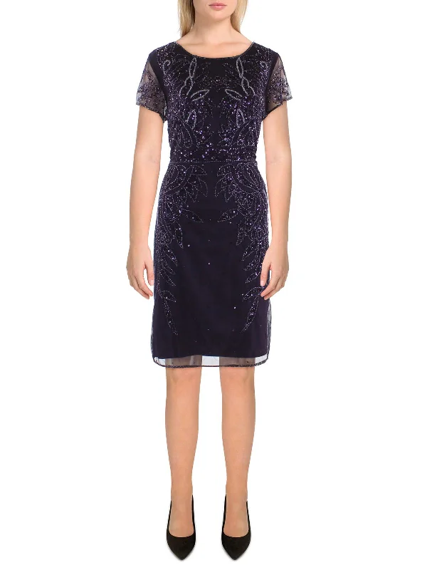 Bundle Offer Womens Beaded Short Sheath Dress