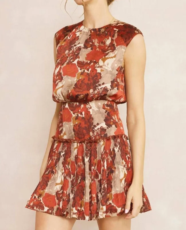 Luxury Women's Clothes Amira Dress In Rust