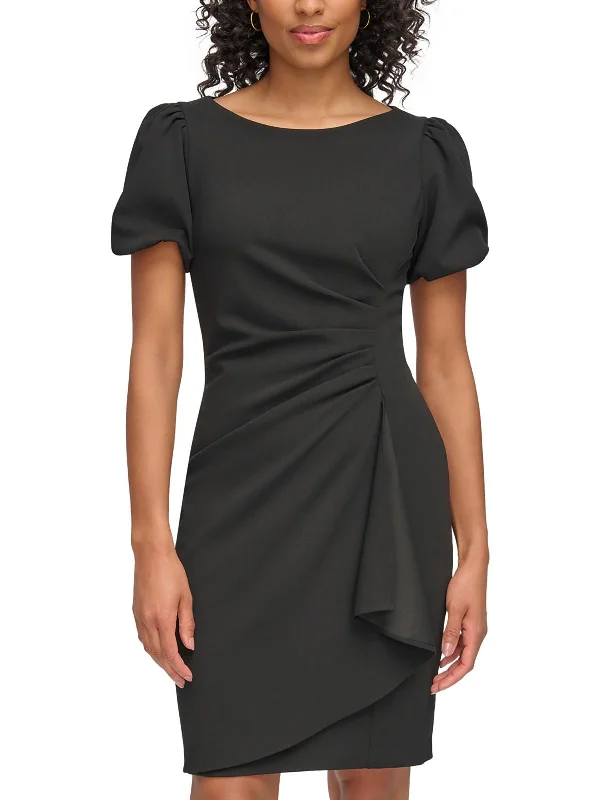 Women's Outdoor Activity Garments Womens Gathered Crepe Sheath Dress