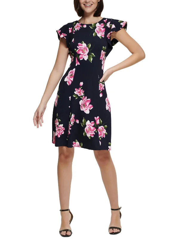 Holiday Gift Guide Sale Womens Semi-Formal Mini Fit & Flare Dress