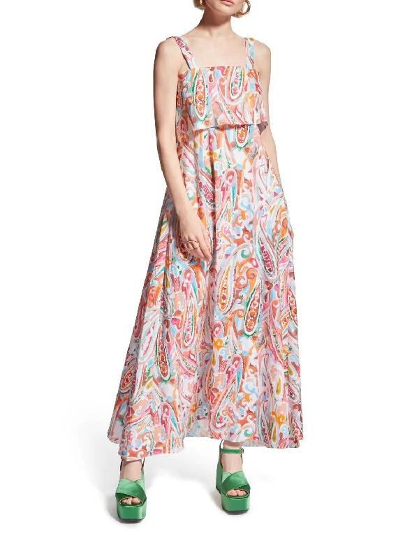 Luxury Women's Clothing Cristina Spring Dress In Paisley