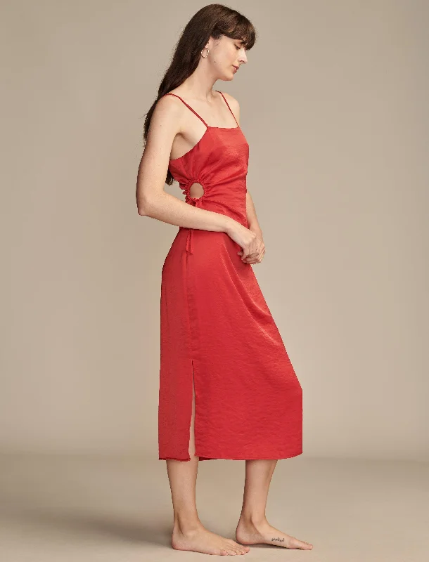 Women's Clothing And Garments Sets Lucky Brand Women's Square Neck Cut Out Dress