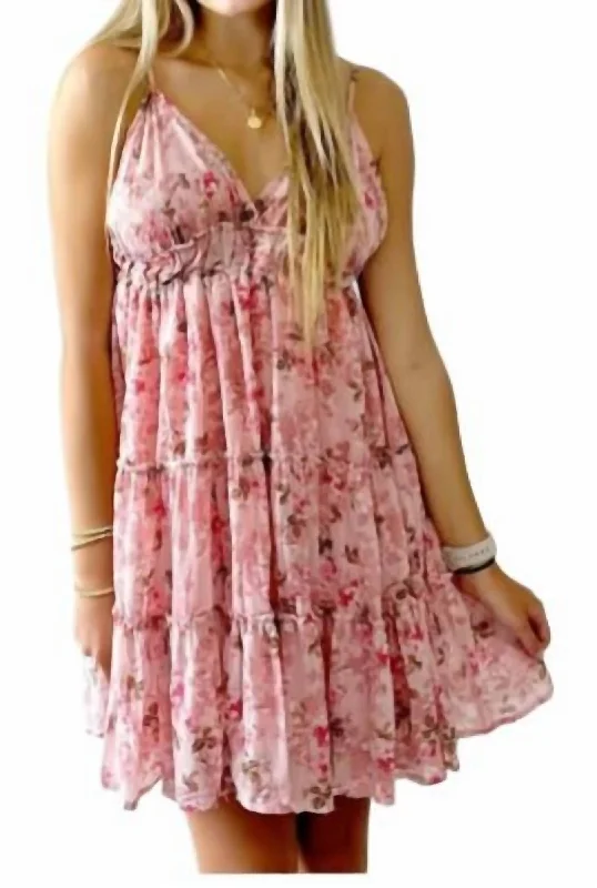 Women's Holiday Clothing All In A Day Dress In Rose