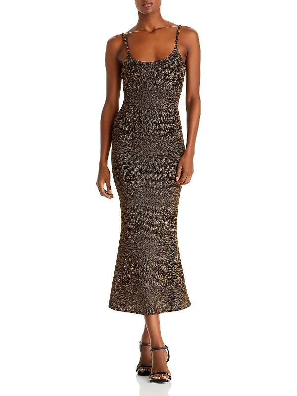 Women's Clothes for All-Day Comfort and Style JAS Womens Knit Metallic Slip Dress