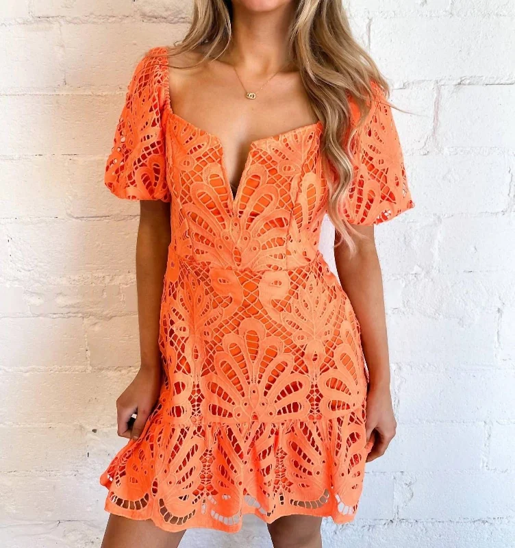 Evening Looks Sunset Glow Dress In Orange