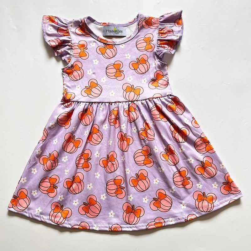 Preppy Style PUMPKIN & DAISY DRESS