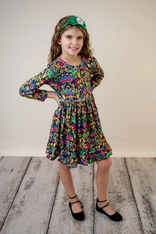 Women's Garments MARDIGRAS RUFFLE DRESS
