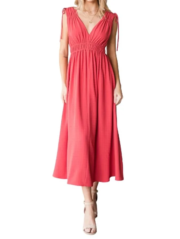 Affordable Women's Fashion Freya Dress In Red