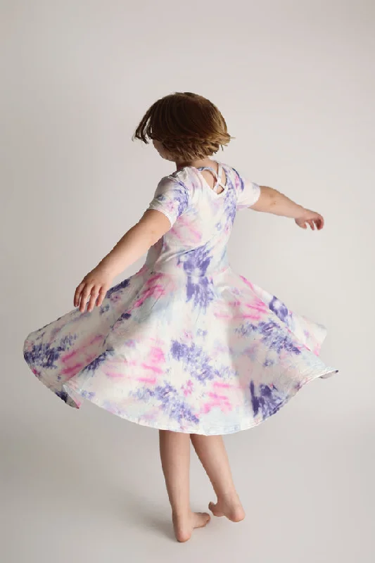Women's Weekend Outfit KATELYN  TYE DYE TWIRL DRESS