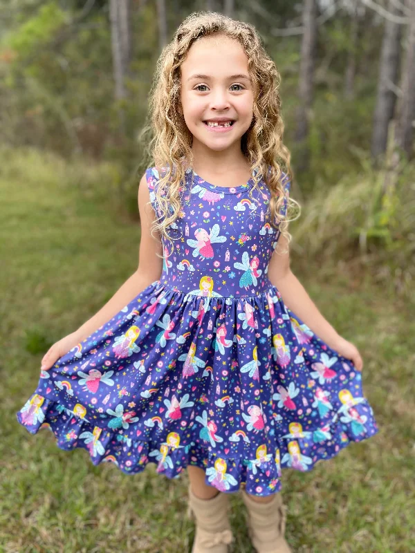 Stylish Everyday Clothing FAIRY TANK RUFFLE DRESS