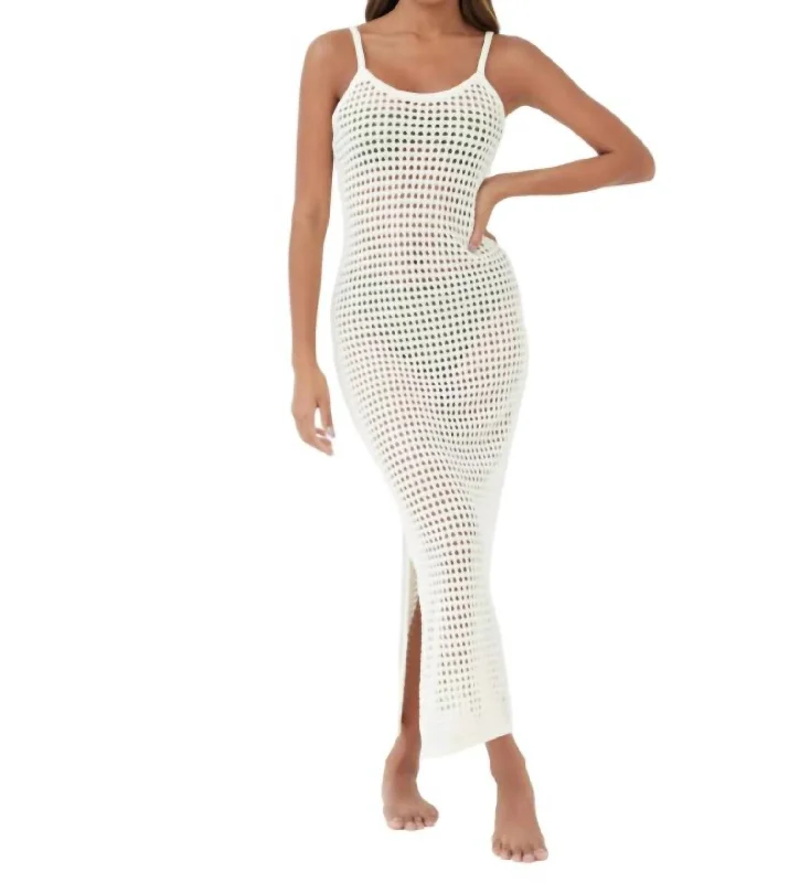 Effortless Chic for Women Pre-Loved Isla Knit Dress In Off White