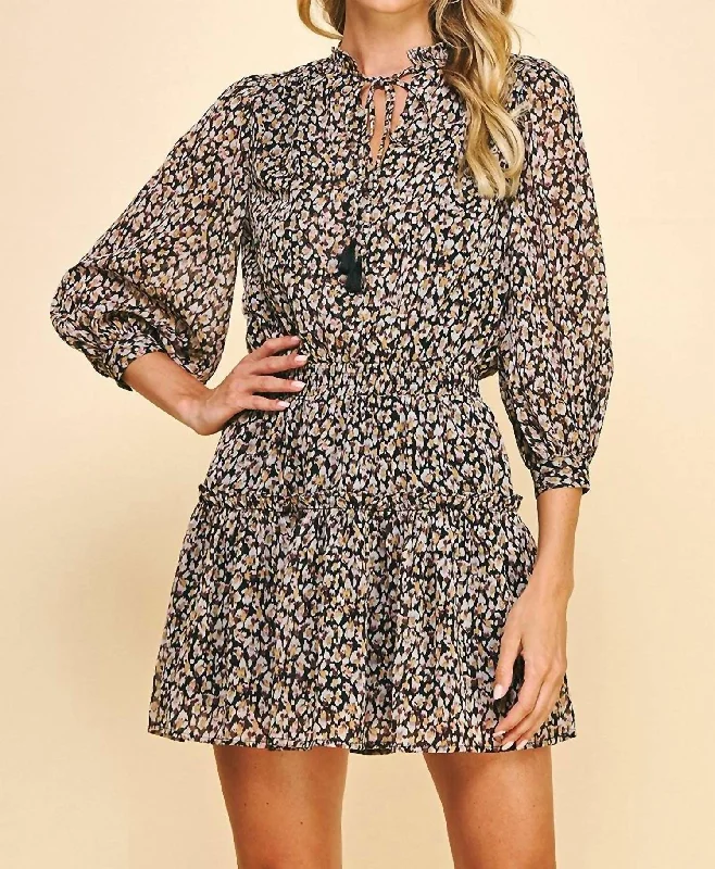 Vibrant Styles Hold Me Tight Dress In Multi Color