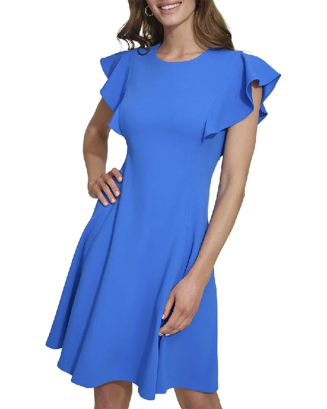 Affordable Women's Fashion DKNY Ruffle Sleeve Dress