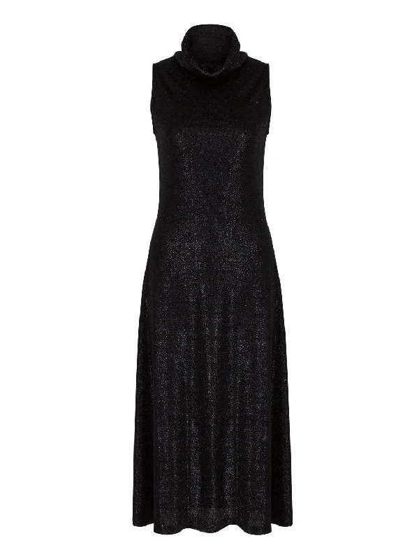 Versatile Outfits Metallic Knit Dress