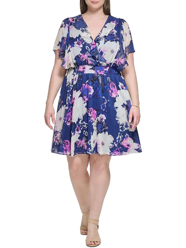 Fashion Sale Plus Womens Cocktail Short Fit & Flare Dress