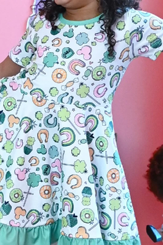 Clothing Sales ST PATRICKS LUCKY CHARMS TWIRL DRESS