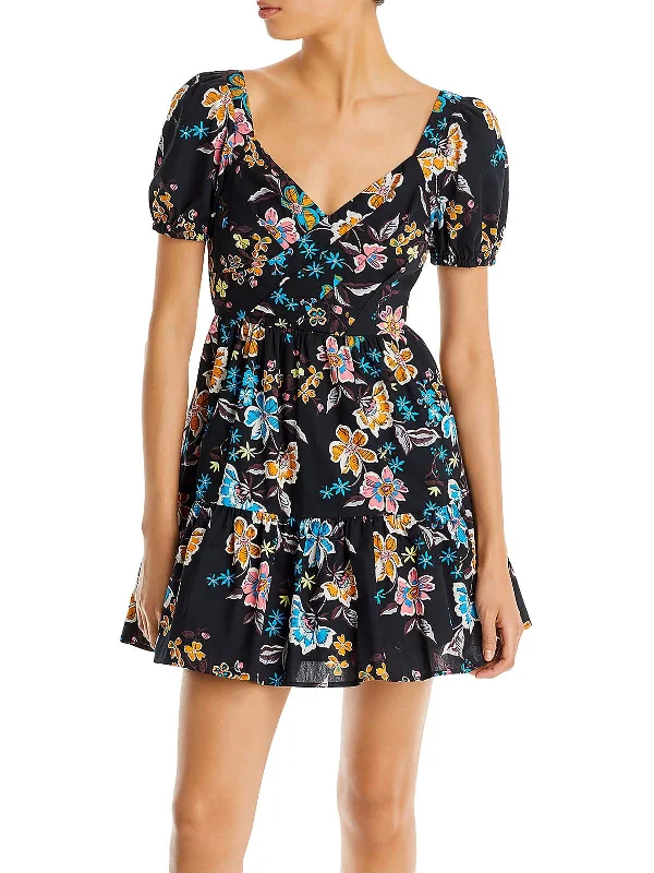 Women's Professional Outfit Womens Cotton Short Fit & Flare Dress