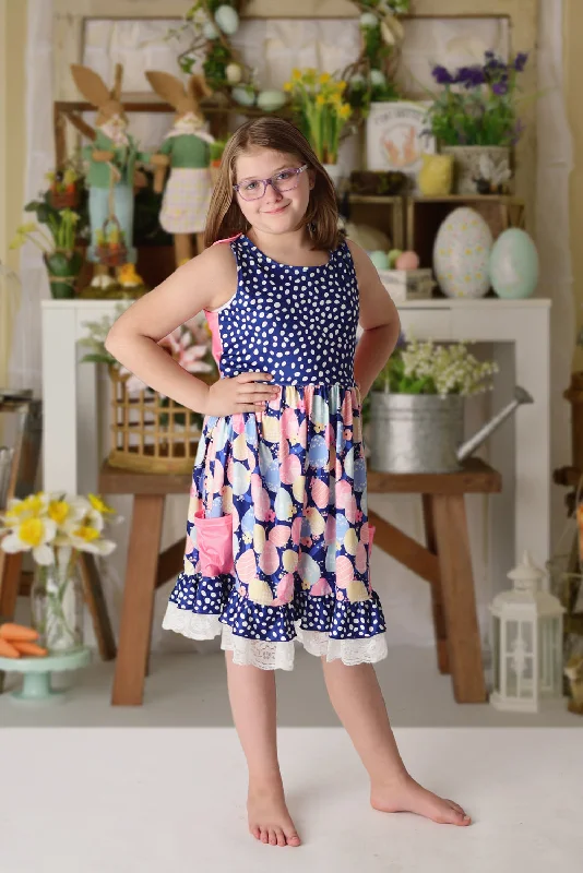 Clothes For Sale EASTER EGGS DRESS WITH POCKETS
