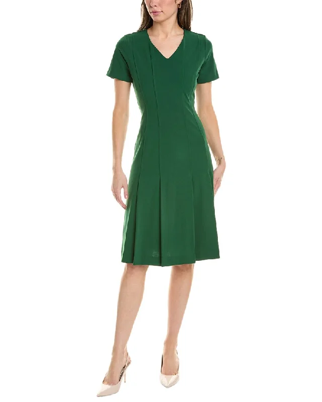 High-Fashion Women's Clothing Tahari ASL Crepe Flare Dress