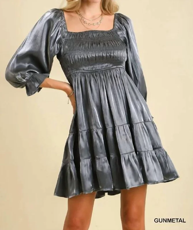 Women's Transitional Garments Shimmer The Night Away Dress In Grey