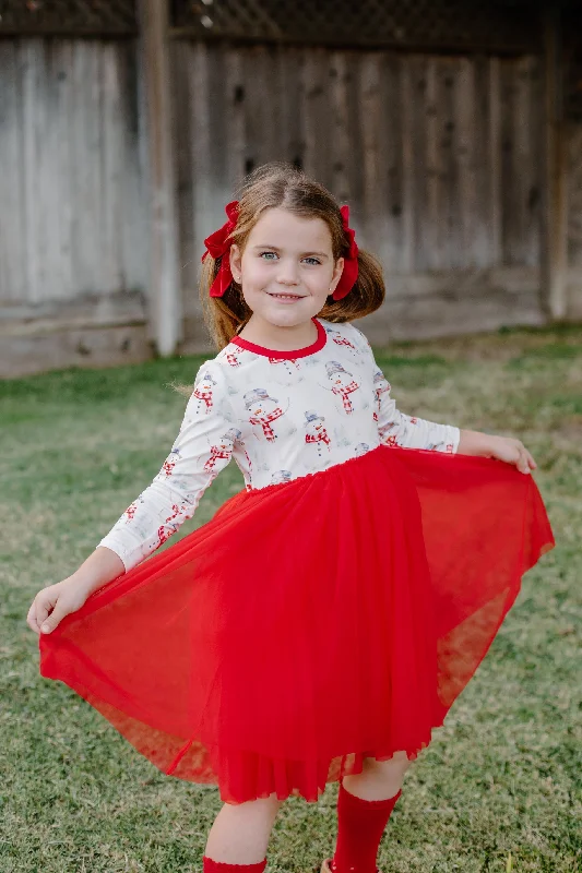 Women's Relaxed Clothes SNOWMAN TUTU DRESS