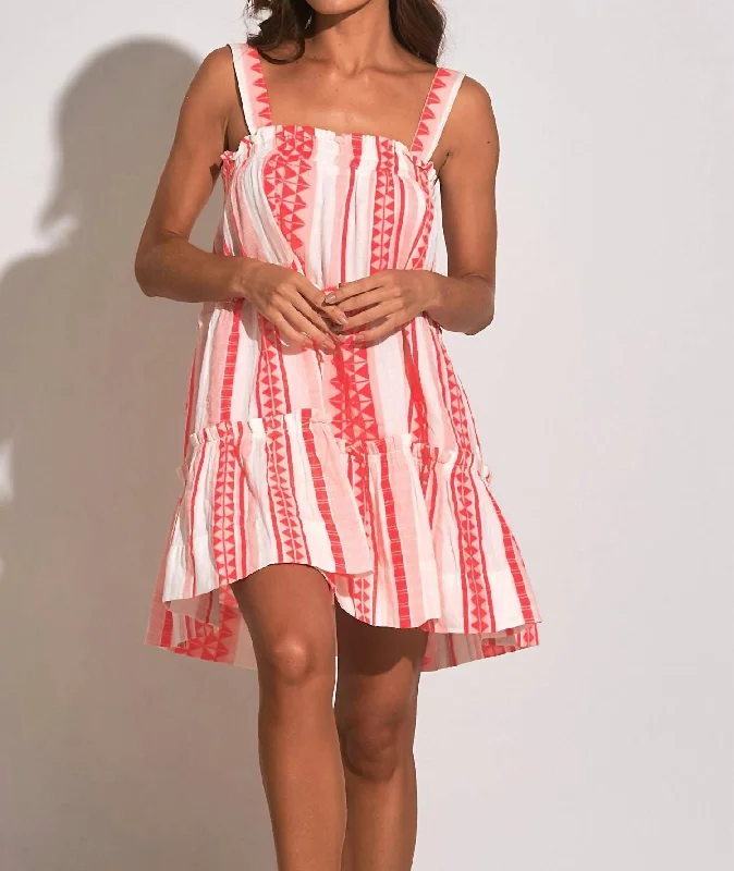 Women's Cozy Clothes Tiered Dress In Pink