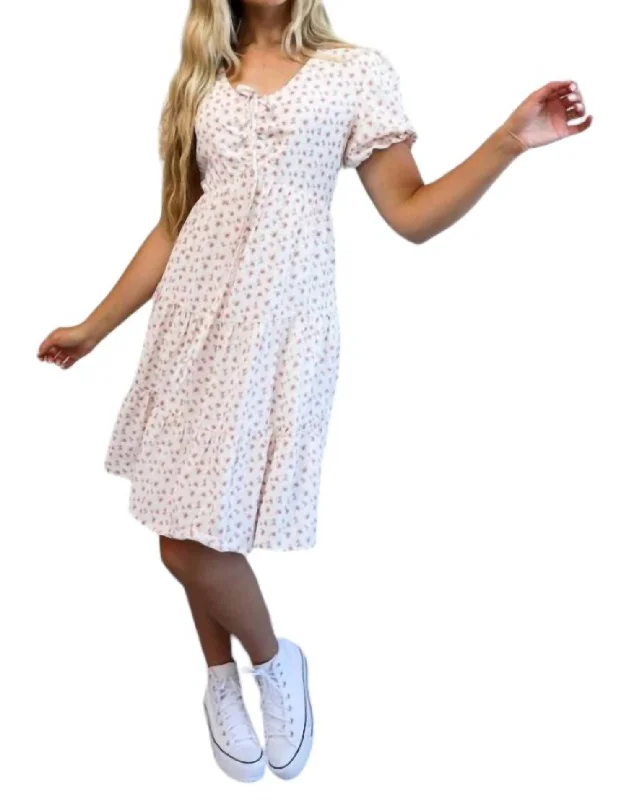 Rocker Chic Fashion Joan Dress In Apple Blossom
