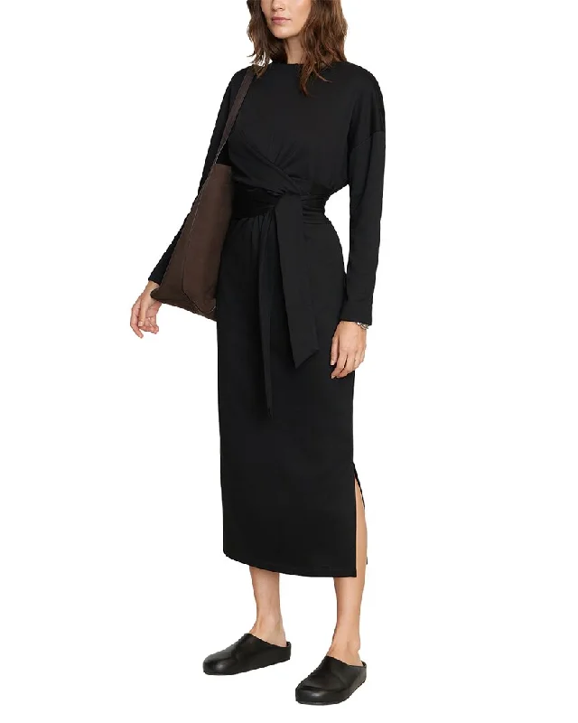 Chic And Comfortable Modern Citizen Audrey Tie-Front Terry Dress