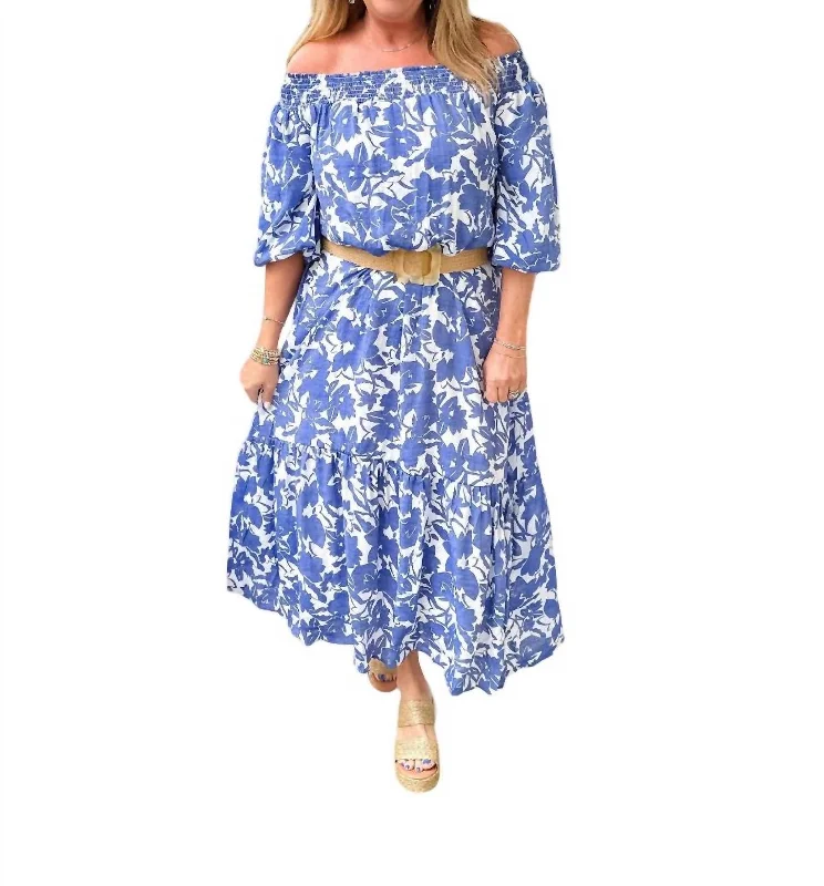 Flash Discount Prairie Dress In Blue