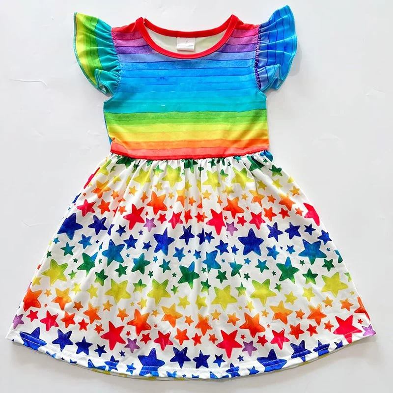 Chic & Cozy Apparel RAINBOW STARS DRESS