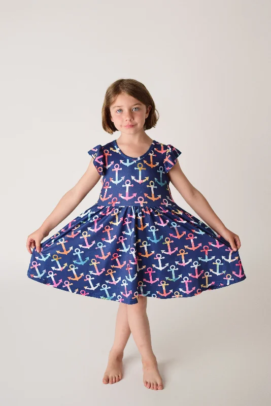 Women Clothes NAUTICAL TWIRL DRESS