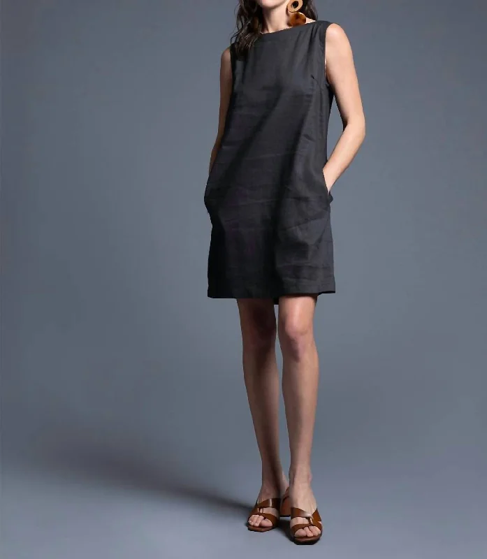 Clothing Brands Lia Dress In Washed Black