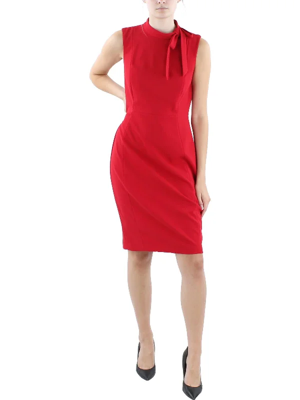 Women's Apparel And Garments Womens Crepe Knee Length Sheath Dress