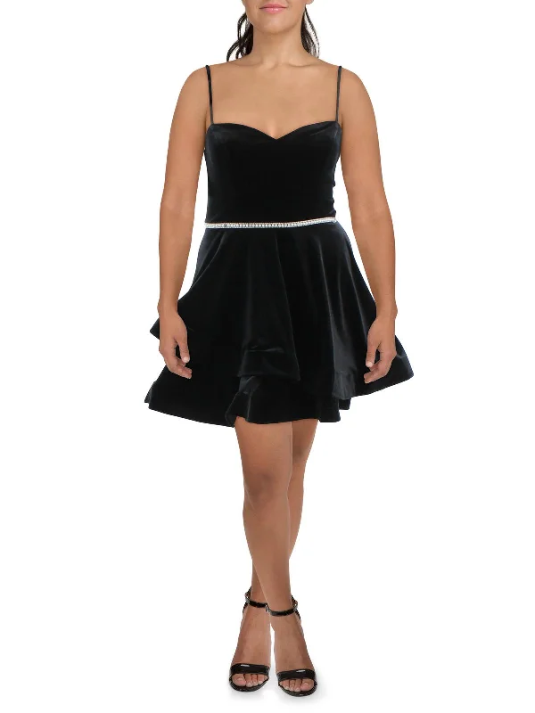 Boutique Dress Online Juniors Womens Cocktail Mini Fit & Flare Dress