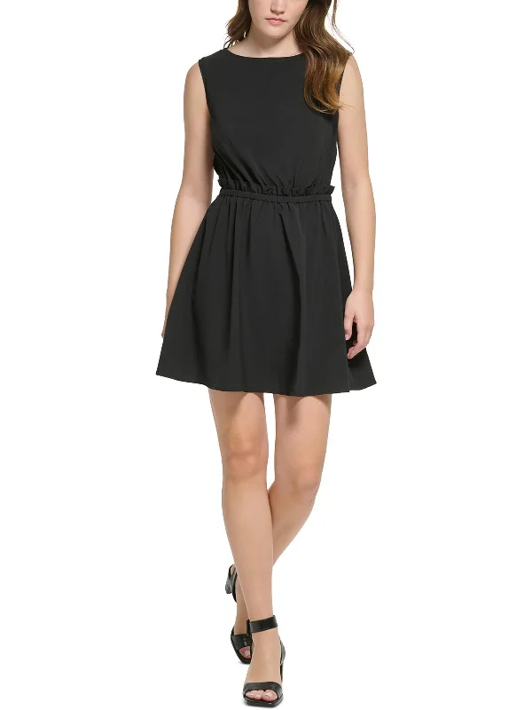 Flash Sale Clothing Womens Mini Polyester Fit & Flare Dress