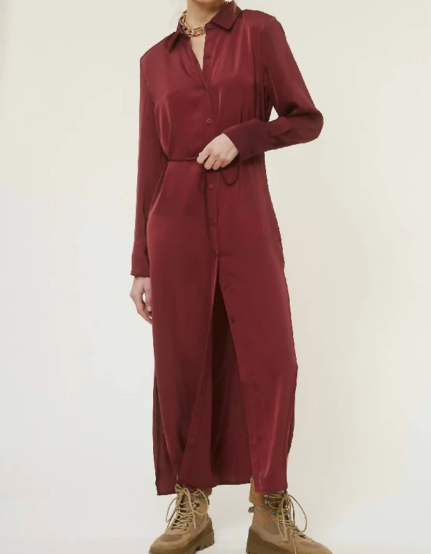 Women's High-End Clothing Pia Dress In Red