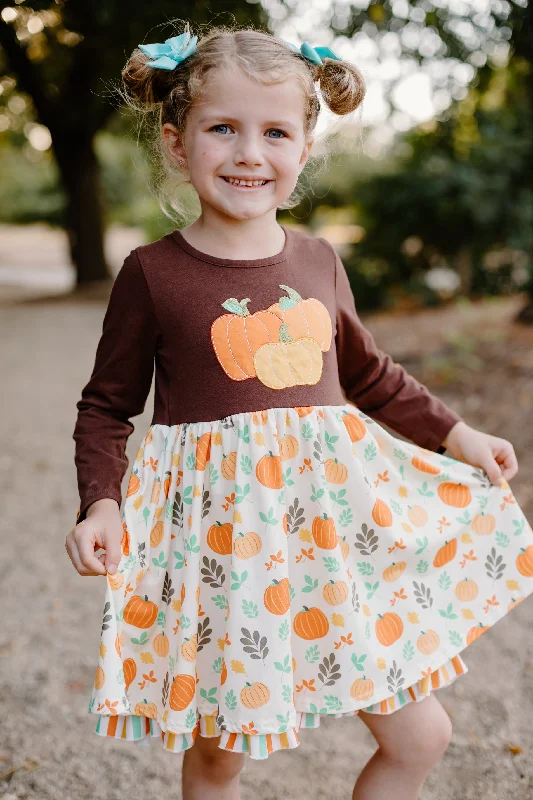 Casual Chic Women's Clothes SIENNA PUMPKIN DRESS