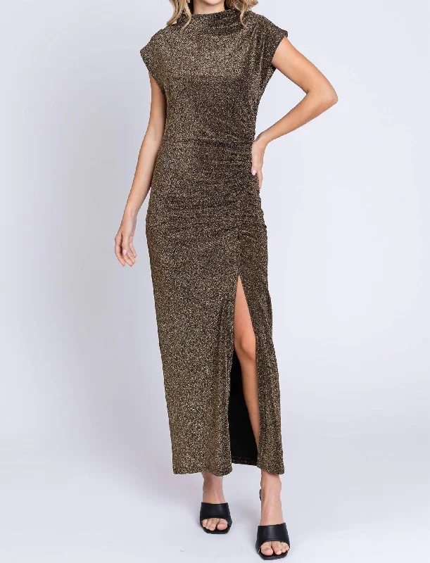 Affordable Online Boutique Trinity Dress In Gold