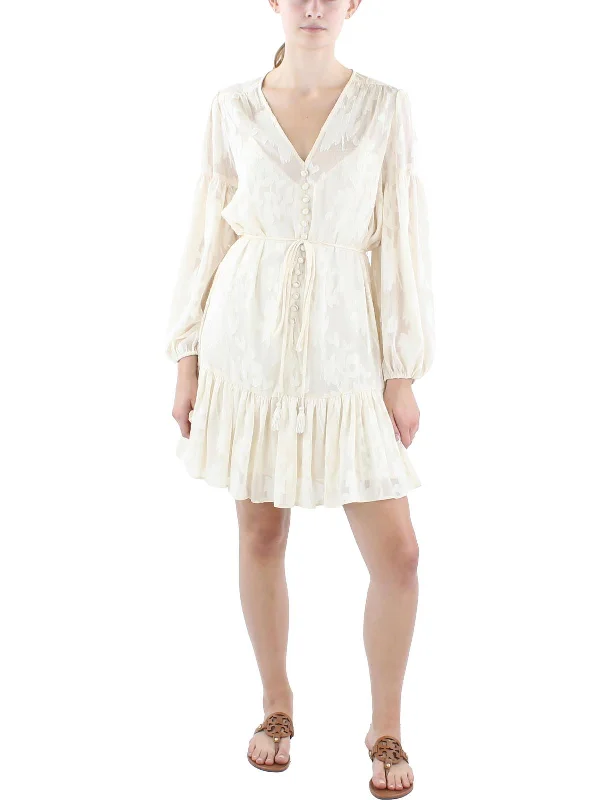 Trendy Street Style Womens Burnout Mini Sheath Dress