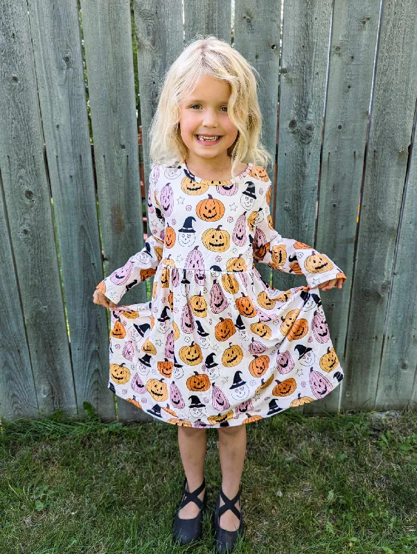Minimalist Style HALLOWEEN PUMPKIN DRESS