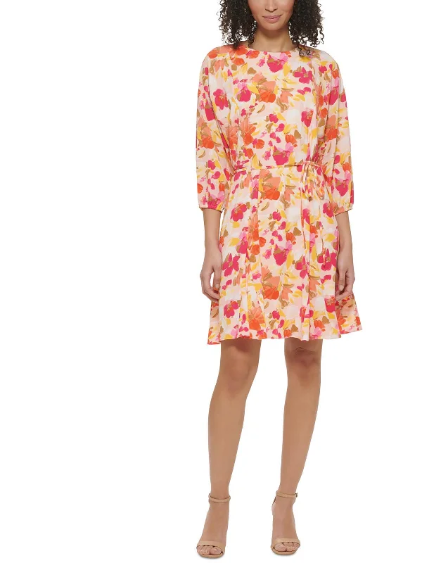 Colorful Clothing Womens Party Mini Fit & Flare Dress