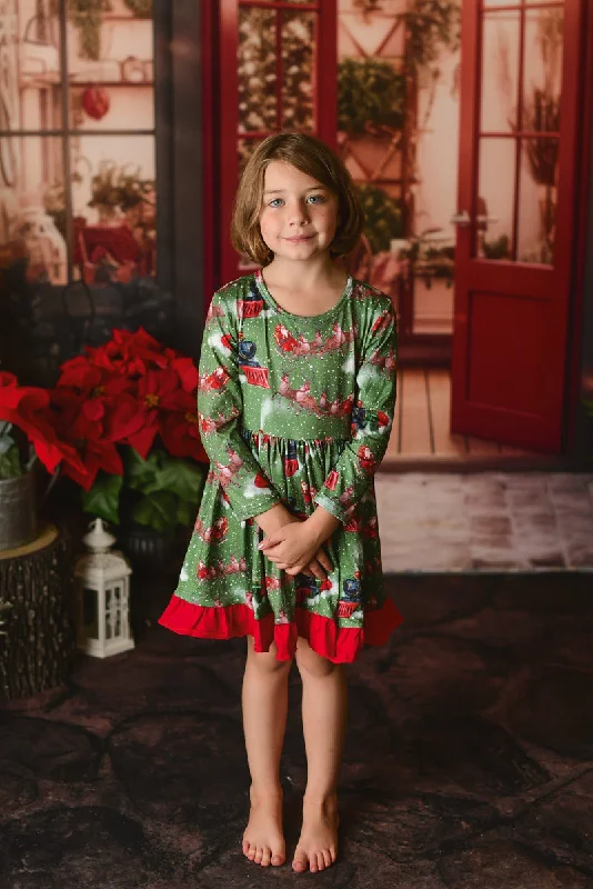 Casual Chic SANTA TRAIN EXPRESS DRESS