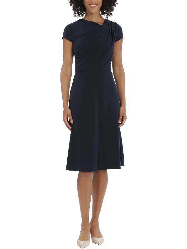 Women's Functional Outdoor Garments Womens Pleated Matte Jersey Wear To Work Dress