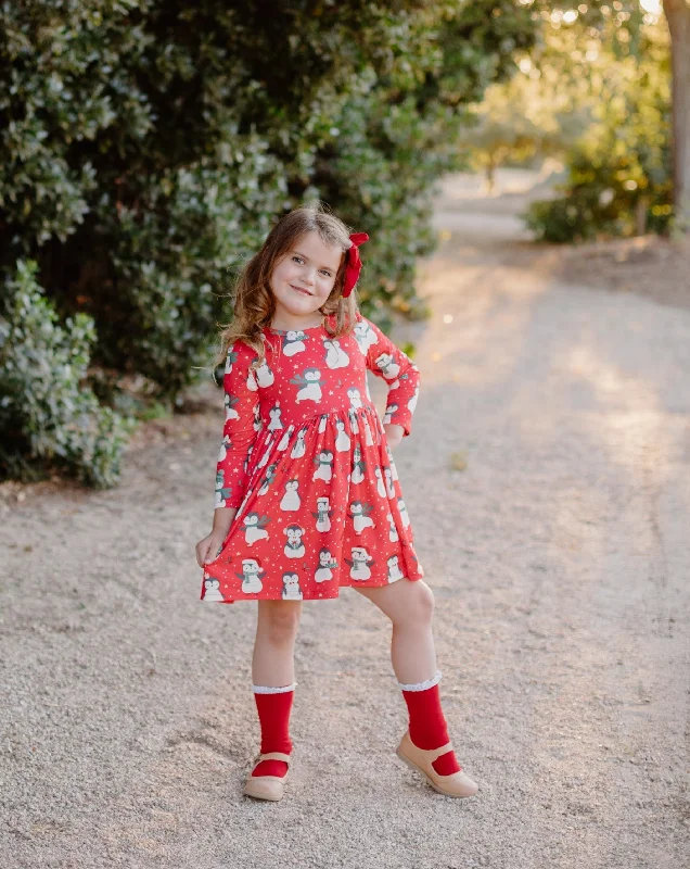 Clothes Woman PENGUIN RED DRESS
