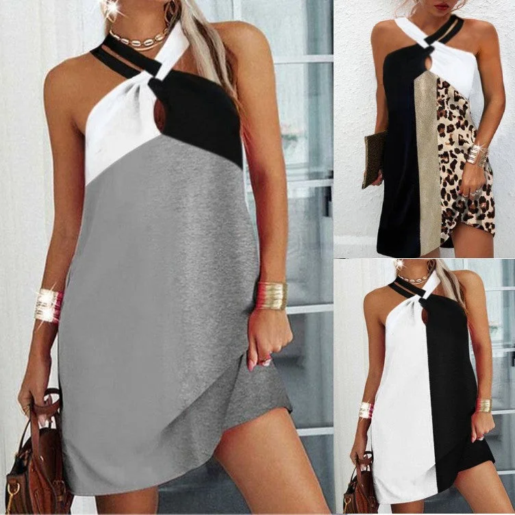 Elegant Women's Clothing Summer Halter Dress, Bohemian Dress For Women