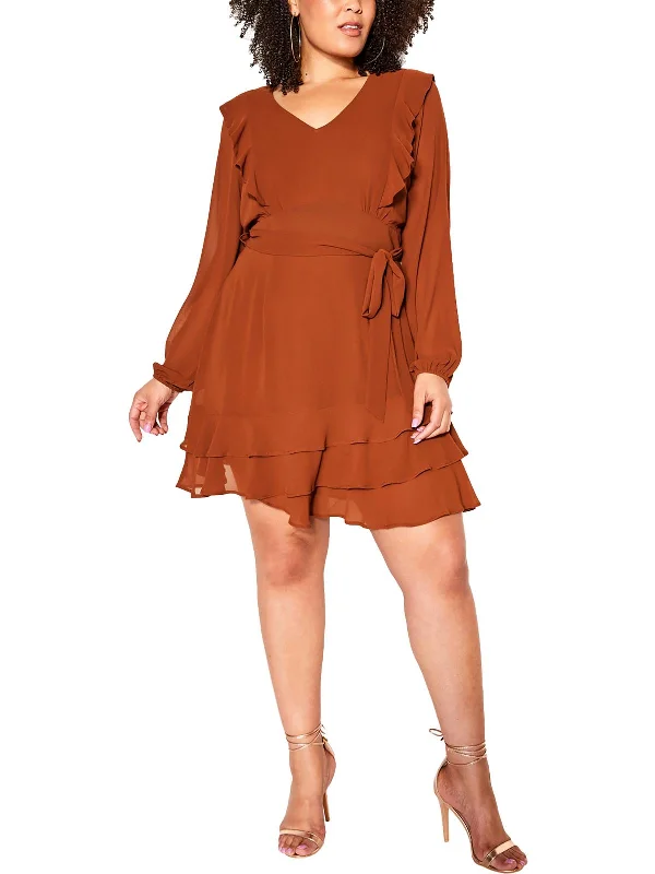 Women's Trendy Outfit Plus Womens Party Short Fit & Flare Dress