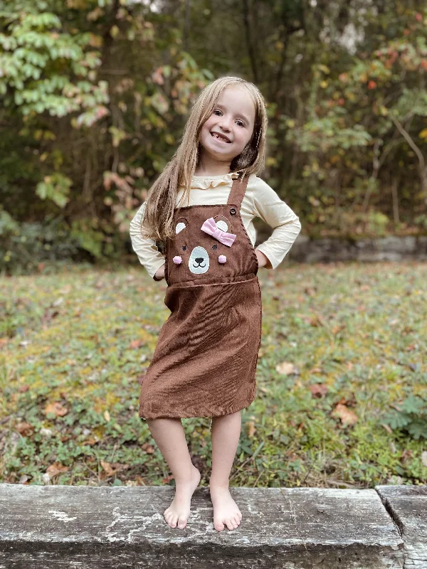 Women's Work Outfit BEAR OVERALLS DRESS & TOP