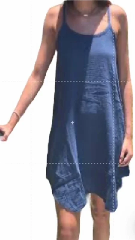 Wardrobe Upgrade Handkerchief Hem Dress In Coast Blue